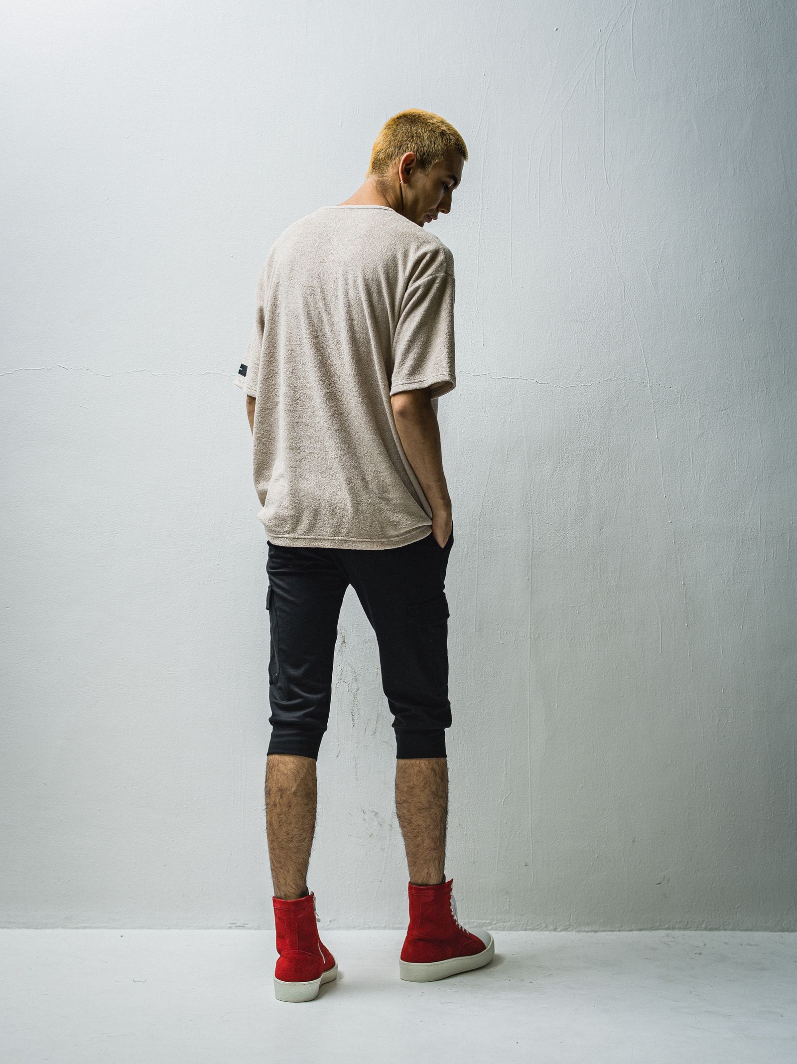 PILE LOOSE POCKET TEE / RC27-T-005 / パイルビッグポケットTシャツ / ベージュ
