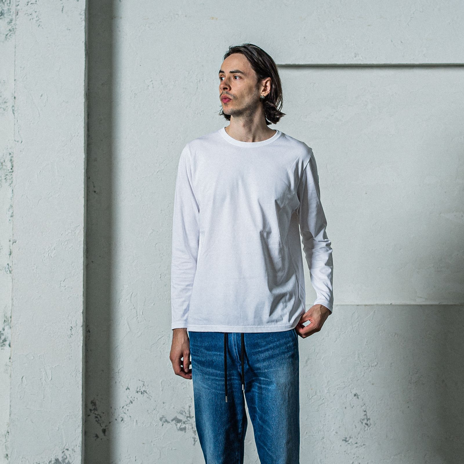 LONG SLEEVE TEE / RC35-T-008 / 無地長袖Tシャツ / ホワイト
