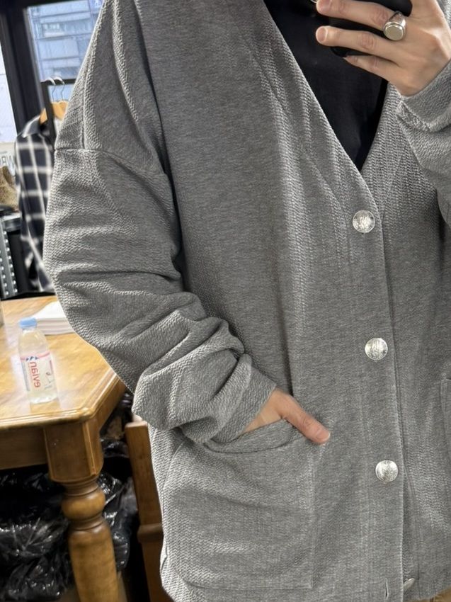 BLISTER KNIT C/D / RC39-C-005 / ブリスターニットカーディガン / グレー (1月下旬入荷予定)