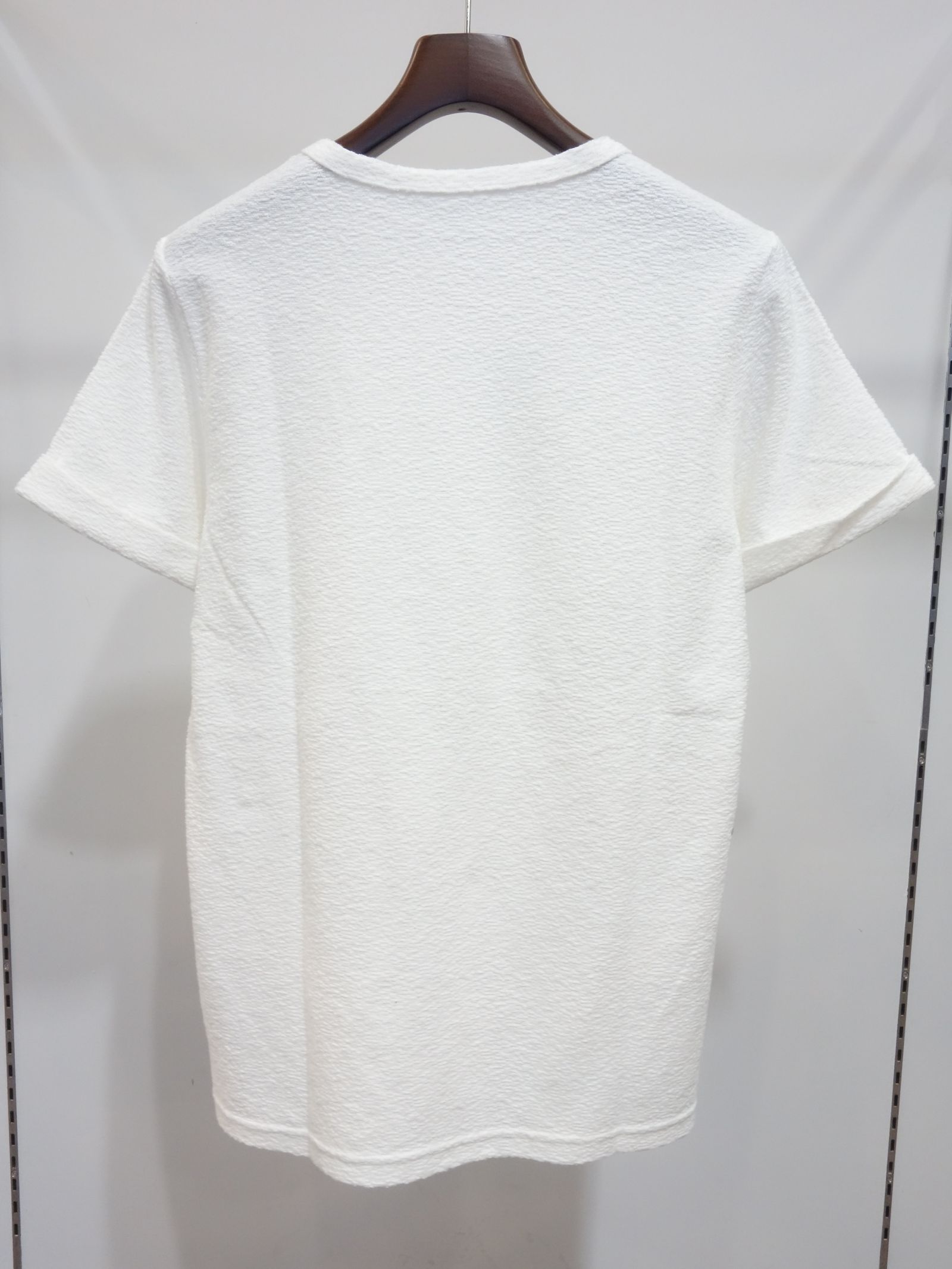 RANDOM PILE ROLL UP TEE / RC24-T-001 / パイル無地Tシャツ / ホワイト