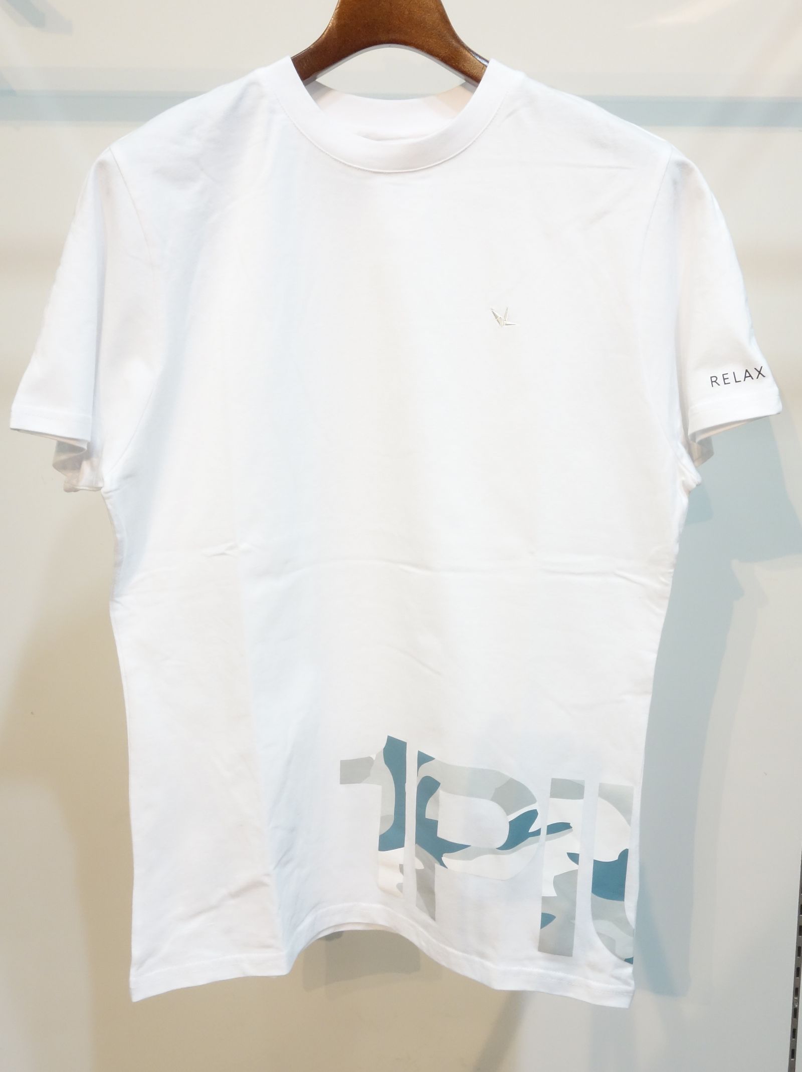 カモ柄ロゴ半袖Tシャツ / ust-22017