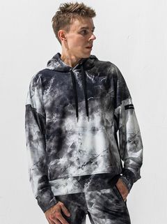 OVER HOODIE / RC42-C-011 / プルオーバーパーカー / マーブルブラック (1月上旬入荷予定)