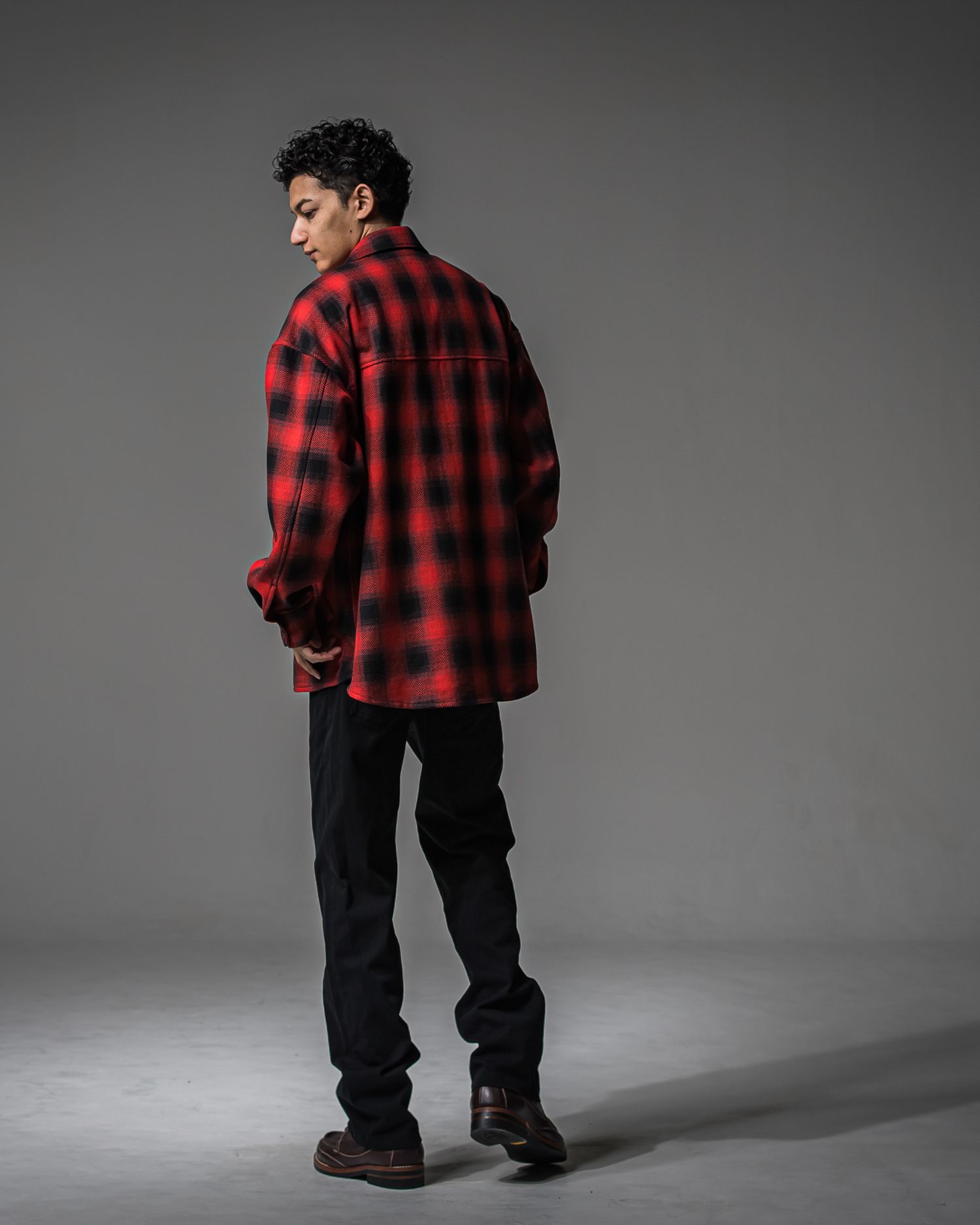 DENIM JERSEY WIDE PT / RC37-ST-016WTD / ライトオンスデニムジャージ ワイドパンツ / ブラック