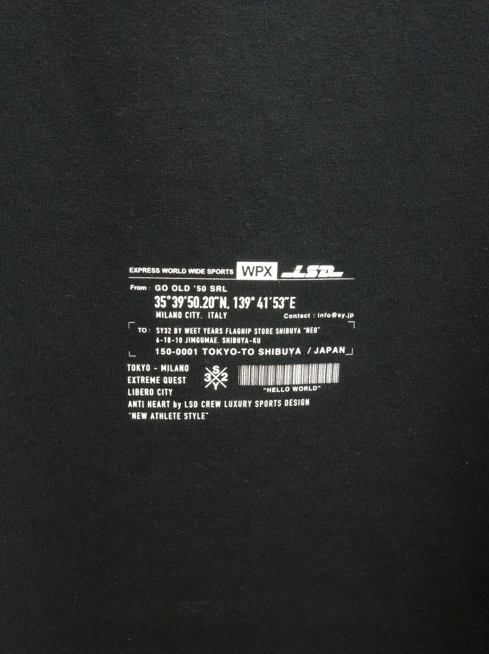 ADDRESS BIG TEE / 11013 / ビッグTシャツ