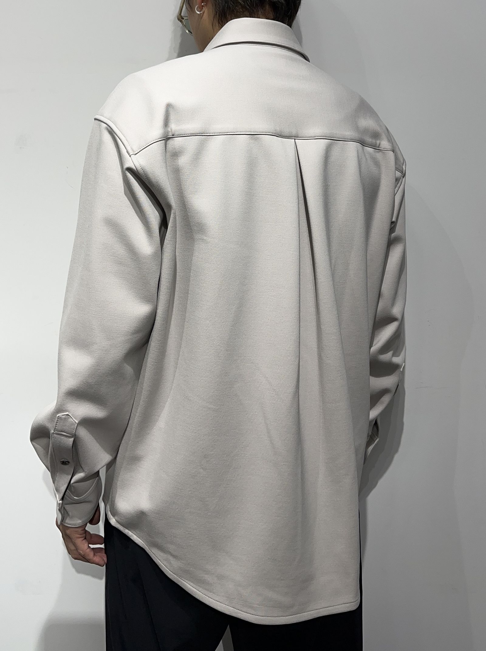 JERSEY JACK SHIRT / RC34-SH-001 / 裏起毛オーバーサイズシャツ / グレー