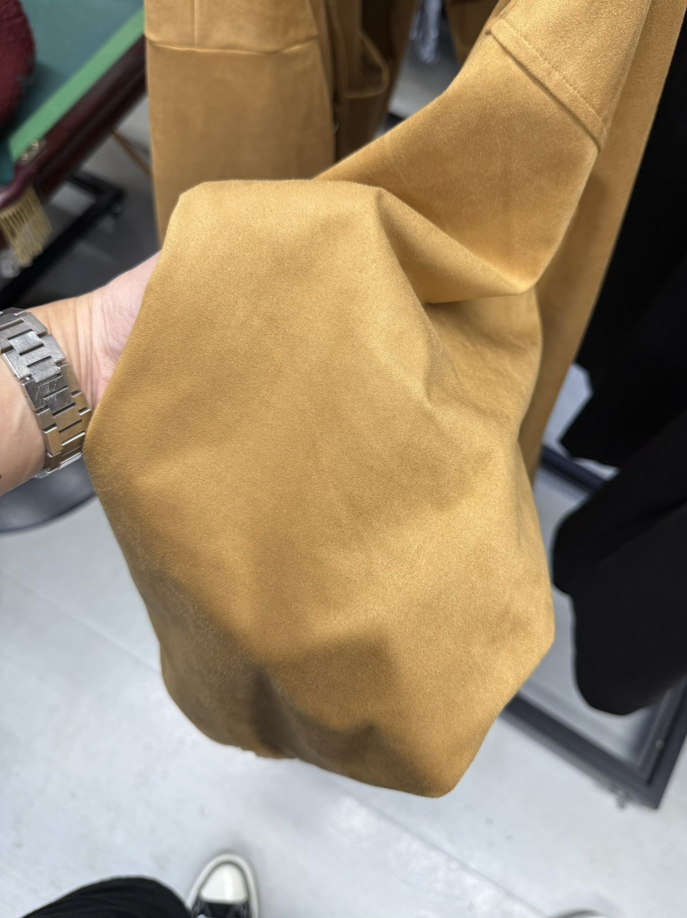 SUEDE COACH HOODIE / RC42-JK-003 / スエードコーチパーカー / ベージュ (12月中旬入荷予定)