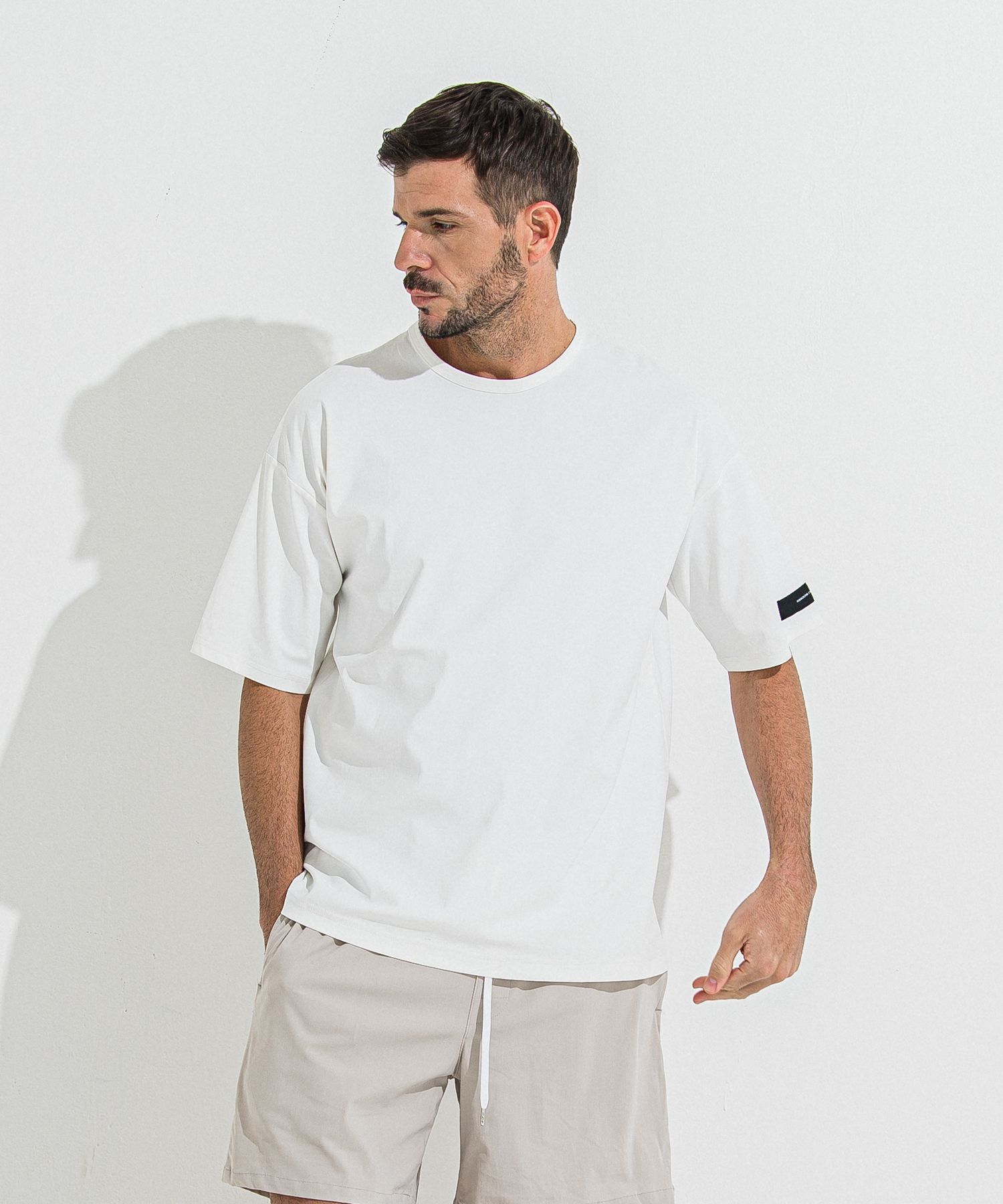 NYLON OVER T / RC36-T-003 / ナイロンビッグTシャツ / ホワイト