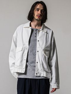 LDENIM AG FLIGHT JACKET / RC39-JK-003 / デニムフライトジャケット / ホワイト (3月中旬入荷予定)