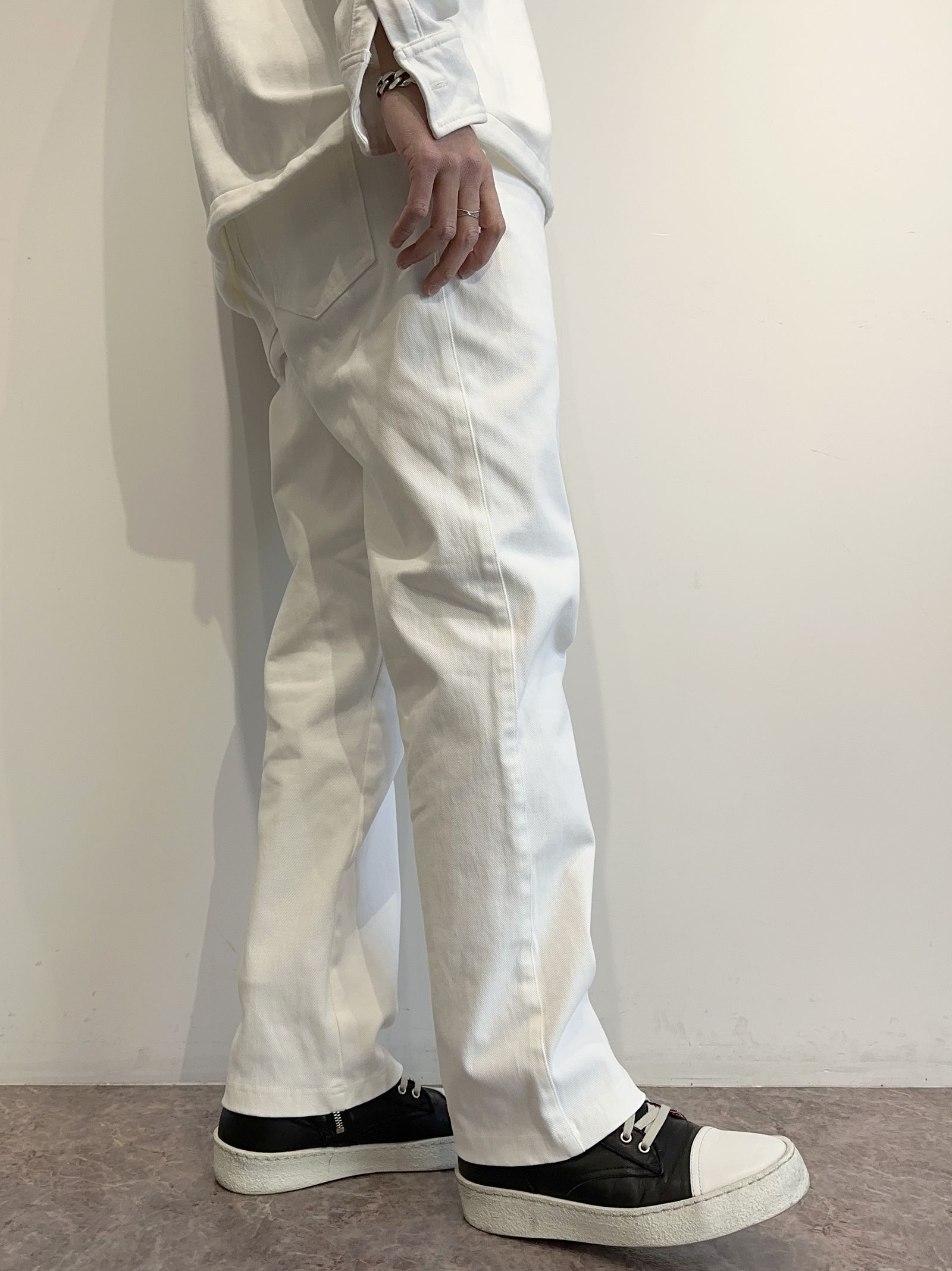 EX DENIM JERSEY WIDE PT / RC35-ST-016WTD / デニムジャージワイドパンツ / ホワイト