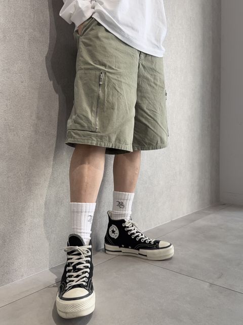 より一層オシャレに見える、ロンTEE×ハーパンの合わせ