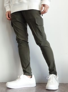 DARRELL CARGO PT / BASIC-ST-010 / ナイロン ラインカーゴパンツ / カーキ (2月下旬入荷予定)