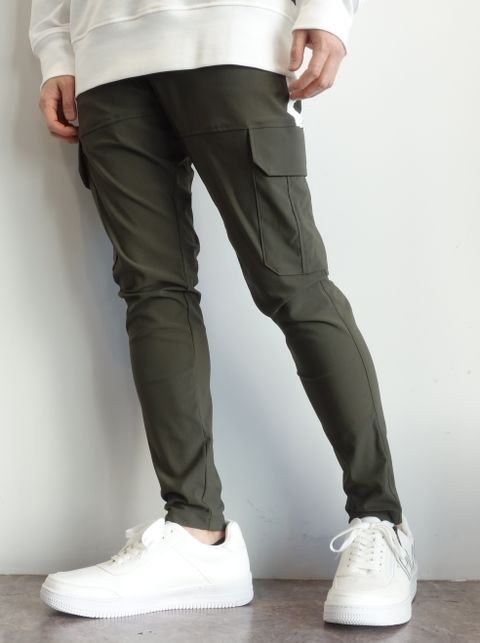 DARRELL CARGO PT / BASIC-ST-010 / ナイロン ラインカーゴパンツ / カーキ (2月下旬入荷予定)