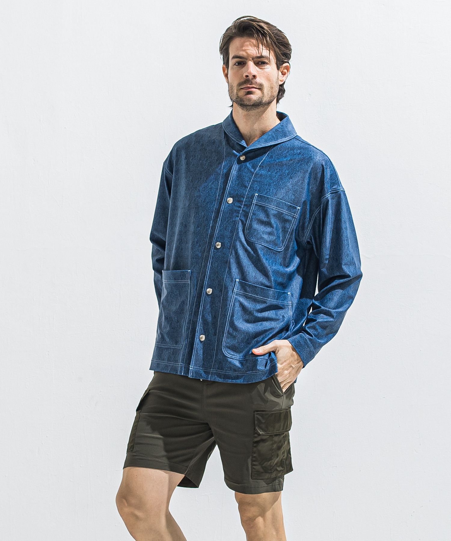 RUSH CAVER ALL / RC40-JK-002 / ラッシュガードカバーオール / ダークインディゴ (5月中旬入荷予定)