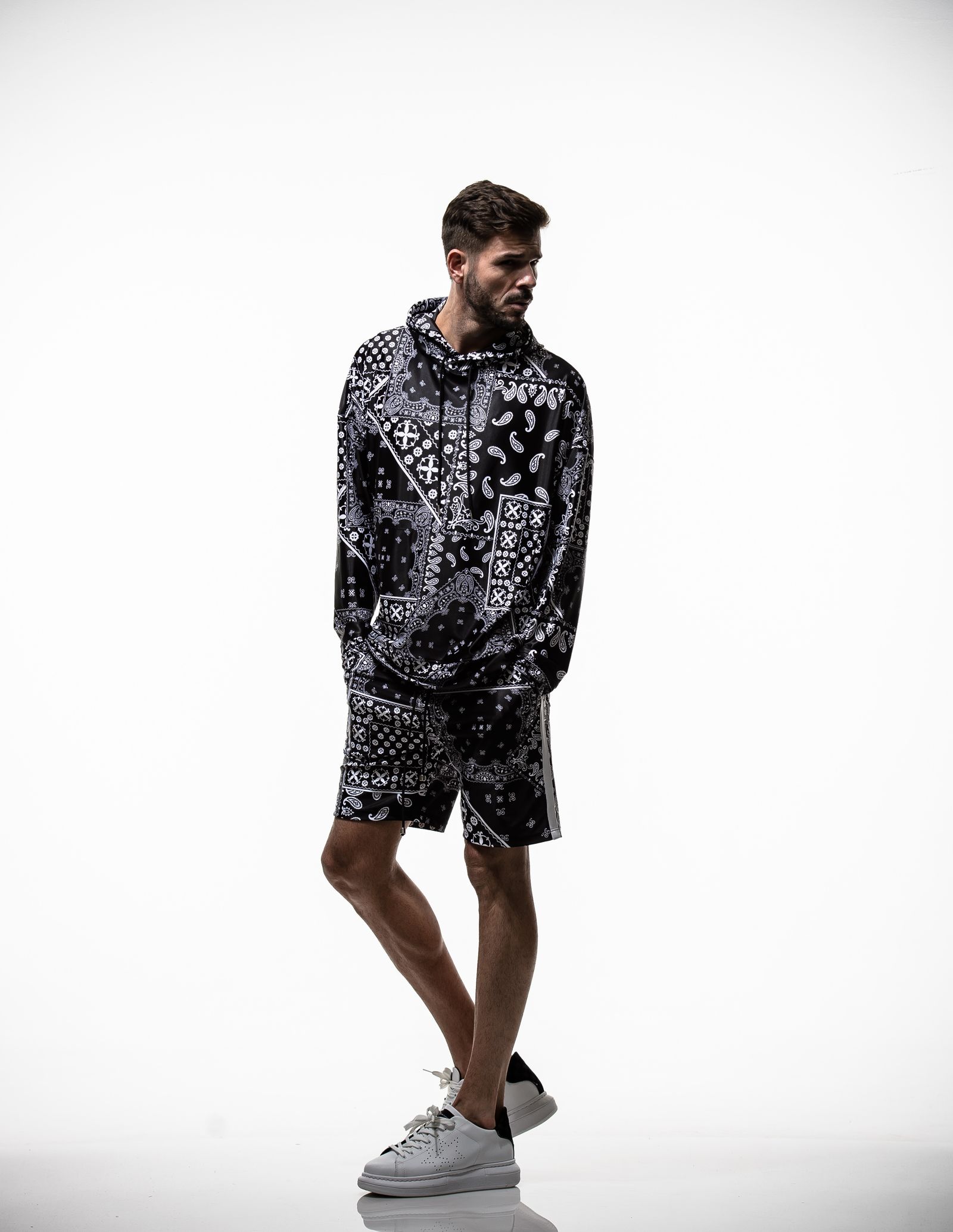【※期間限定販売※】 BANDANA RUSH LOOSE HOODIE / RC19-C-003 / ラッシュガードパーカー