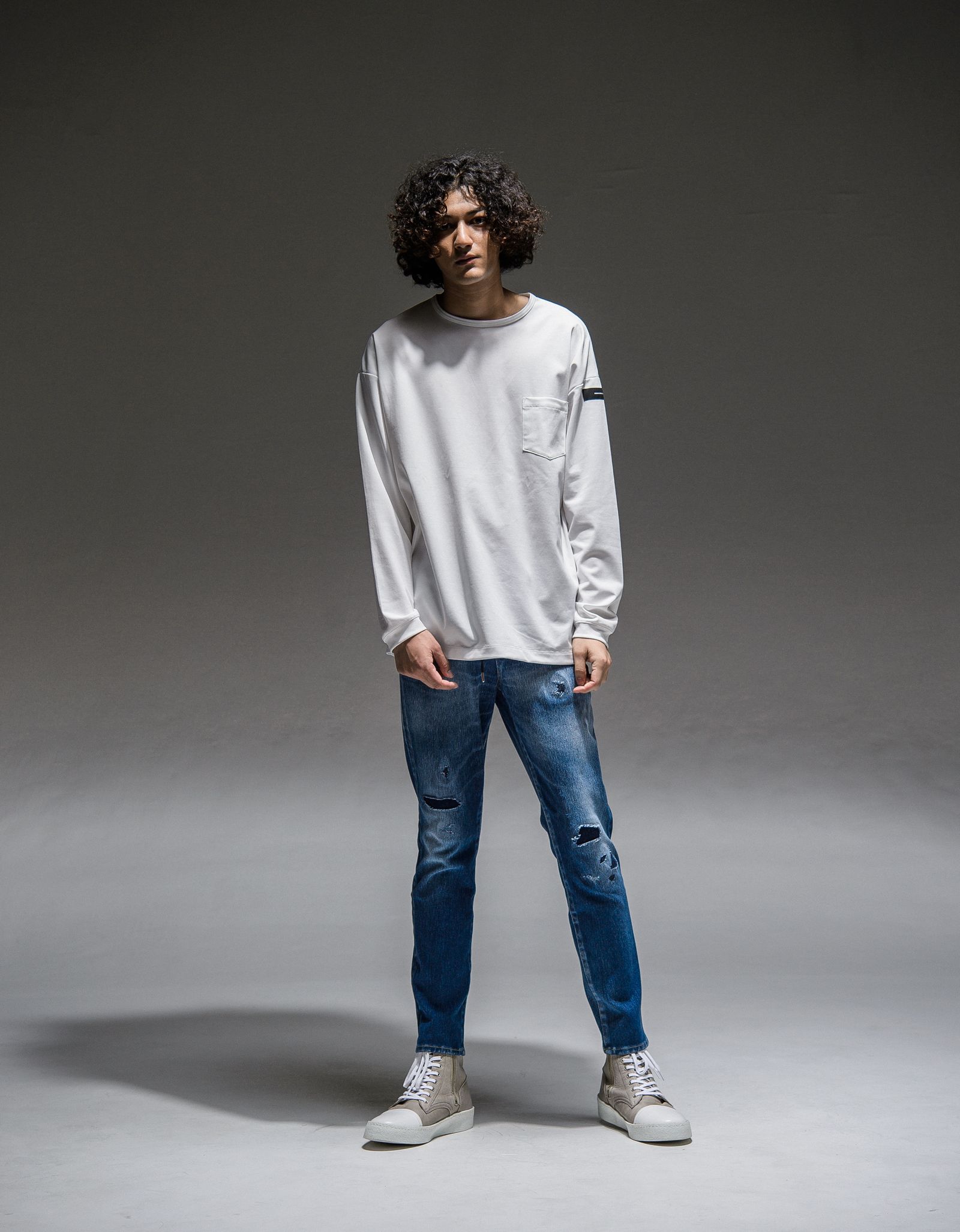 DOUBLE LOOSE POCKET LONG TEE / RC21-T-003 / ロングスリーブTシャツ