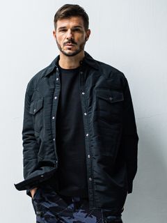 WESTAN SHIRT COAT / OR1-JK-006 / ウエスタンシャツコート / ブラックナイロン (12月中旬入荷予定)