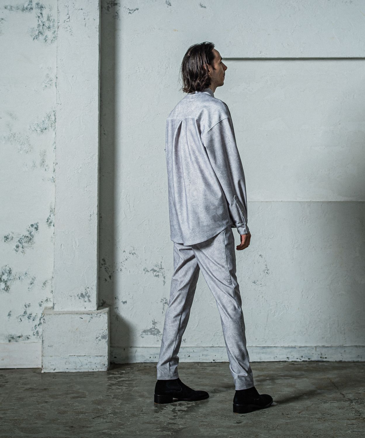 CHRIS EASY TUCK PANTS / RC35-ST-016T / イージータックパンツ / ペイズリーグレー