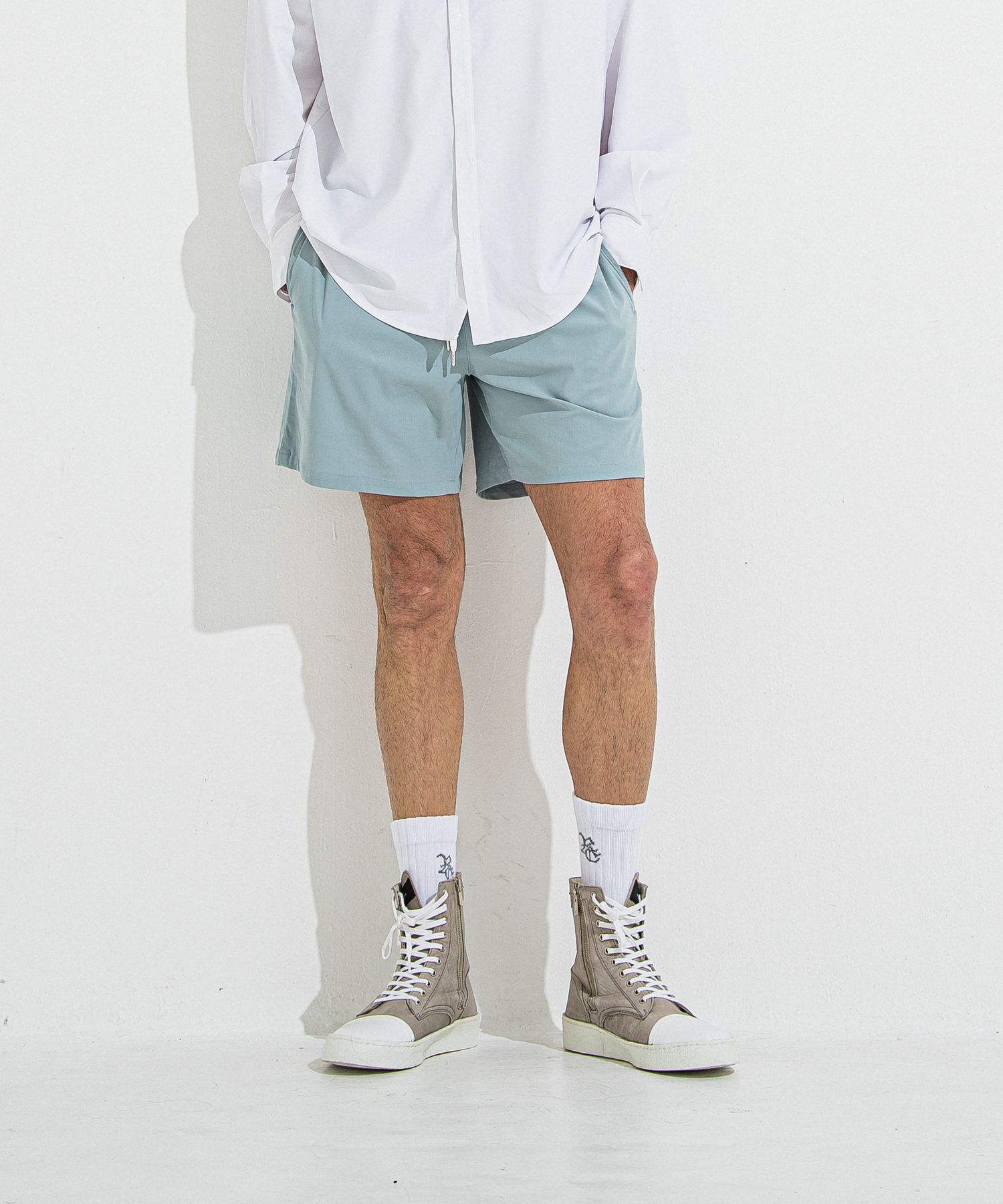 TV NYLON SHORTS / RC32-HP-004 / リラックスナイロンショーツ / アクア