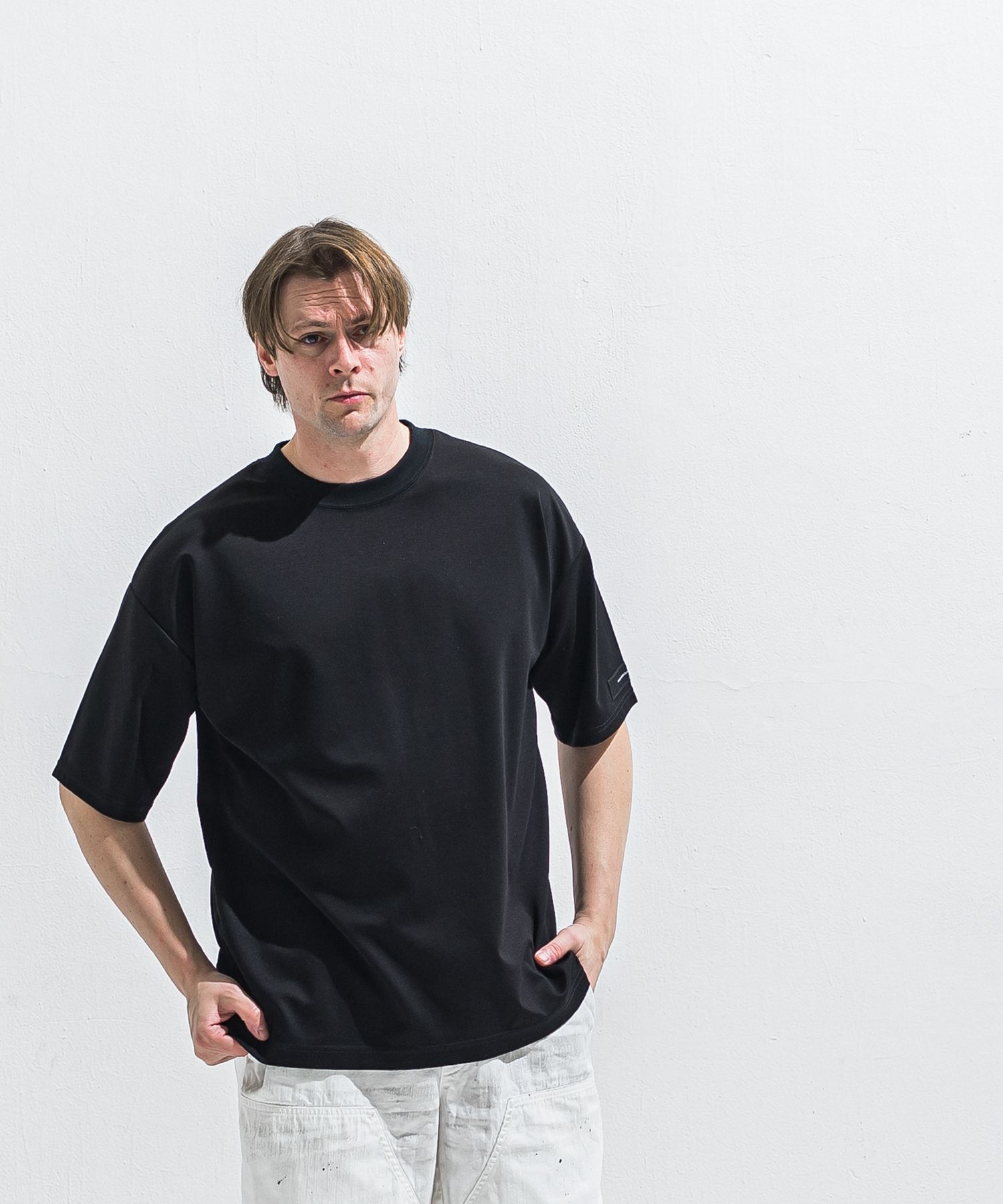 REV MESH OVER TEE / RC40-T-004 / メッシュビッグTシャツ / ブラック (6月中旬入荷予定)