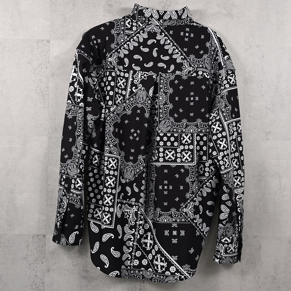 BANDANA JACK SHIRTS / RC41-SH-002 / オーバーサイズペイズリーシャツ / ブラックバンダナ (8月下旬入荷予定)