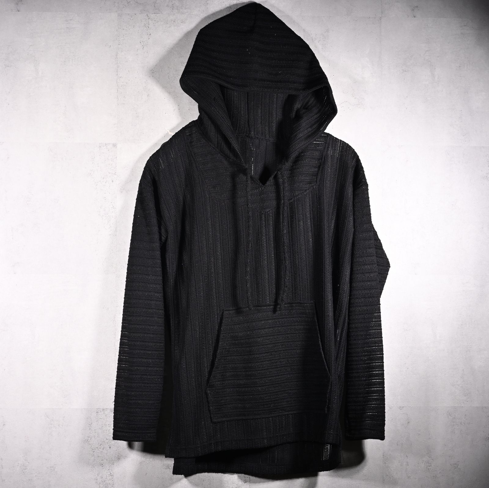 RUSSEL MEXICAN HOODIE / DP1-C-003 / ラッセル織りメキシカンパーカー / ブラック (3月上旬入荷予定)