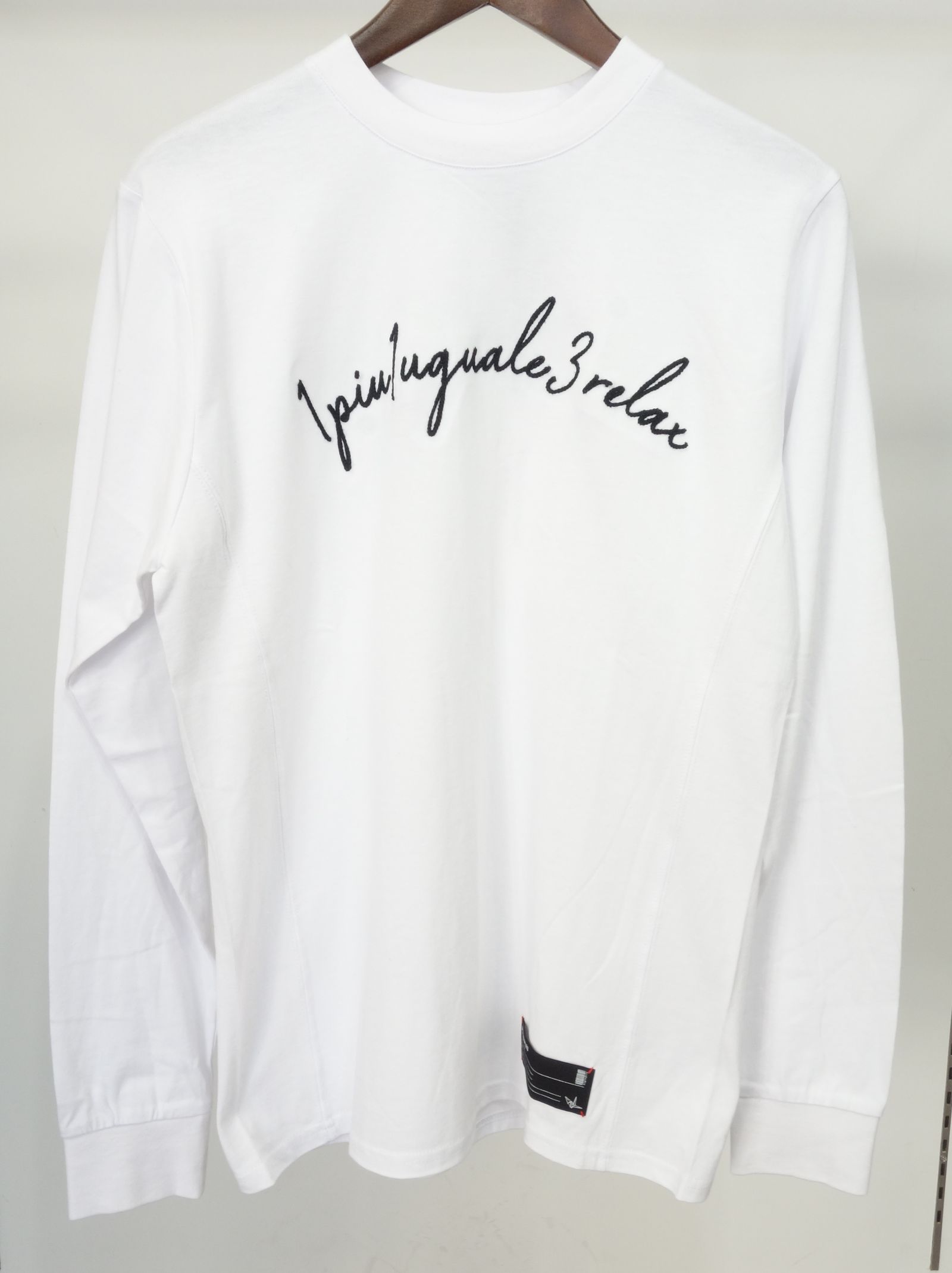 刺繍ロゴ長袖Tシャツ / ust-21016