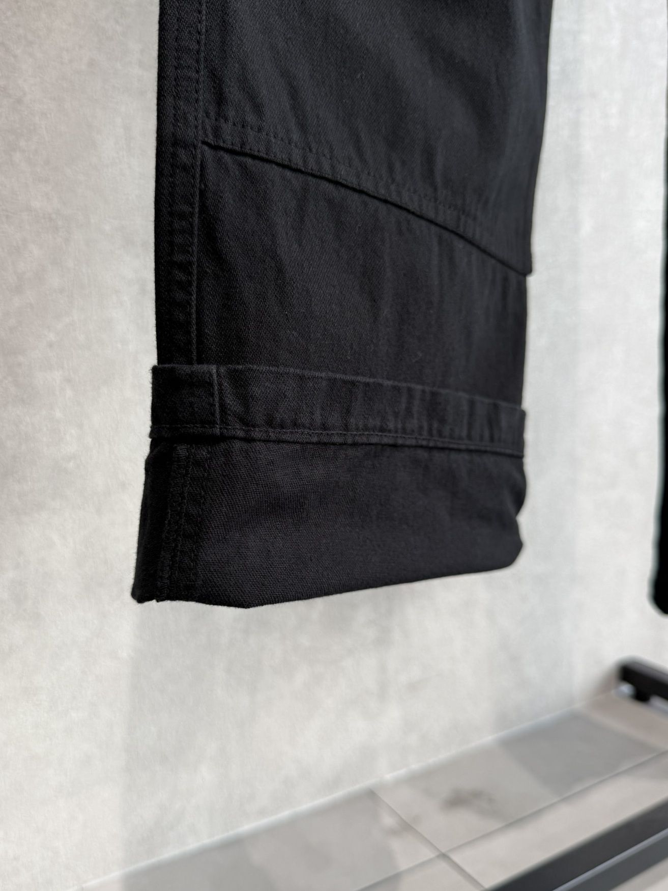 DOUBLE KNEE PT / RC39-ST-041 / ダブルニーワイドデニムパンツ / ブラック