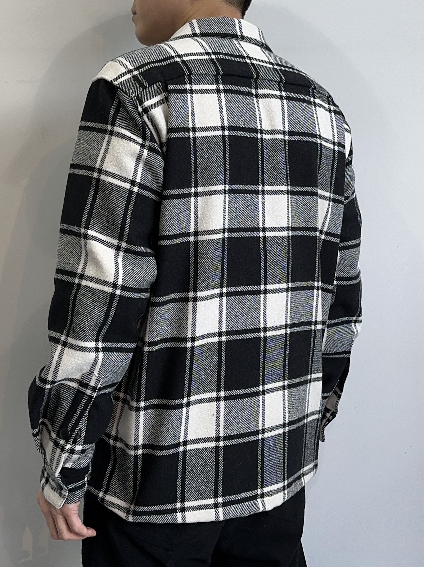 HEAVY FLANNEL JK / OR1-SH-002 / チェックシャツジャケット / ブラック