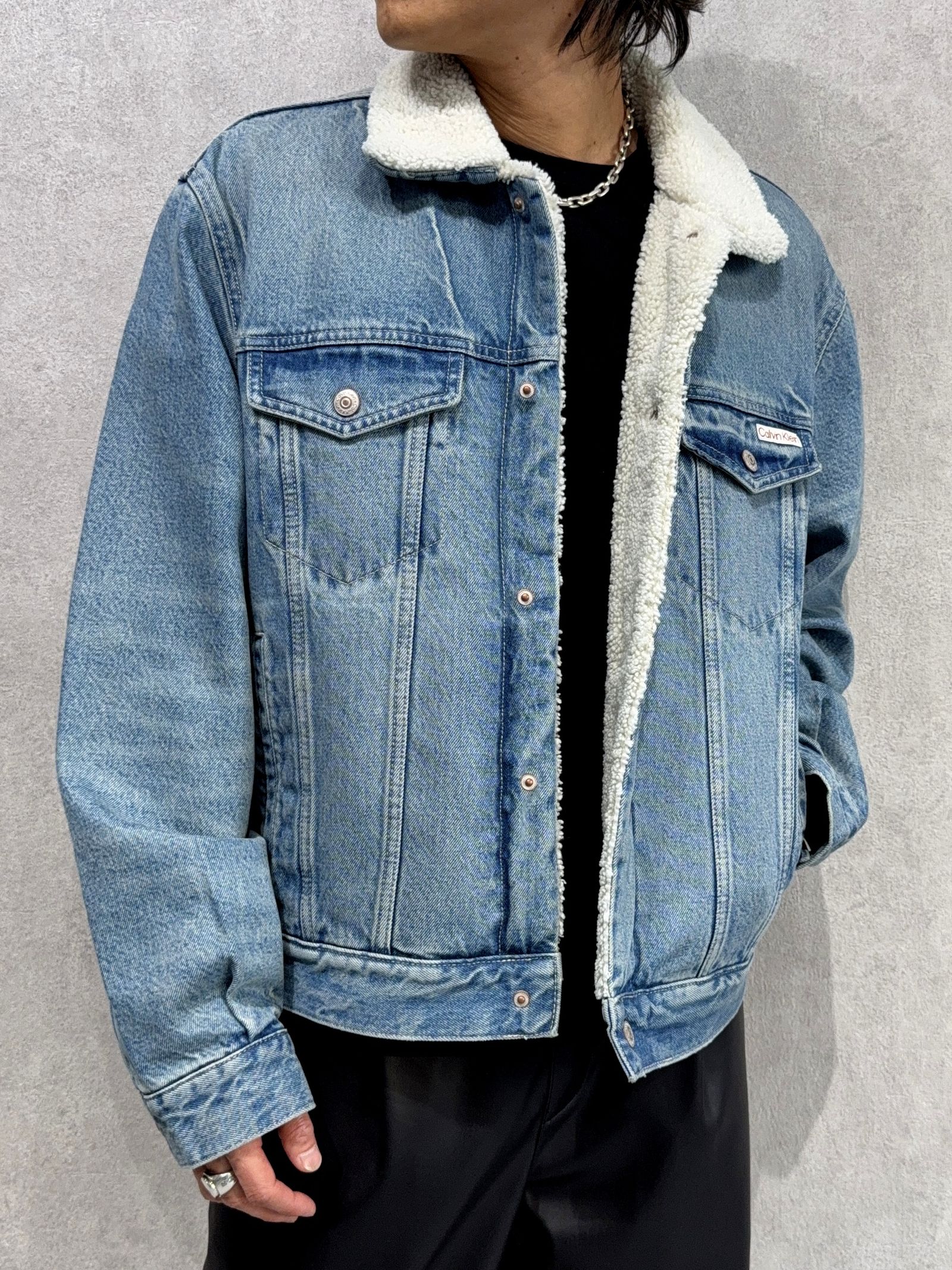 90s シェルパトラッカージャケット / ボアデニムジャケット / 4RD310G / 01J(ライトブルー)