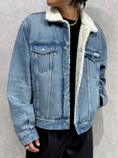 90s シェルパトラッカージャケット / ボアデニムジャケット / 4RD310G / 01J(ライトブルー)