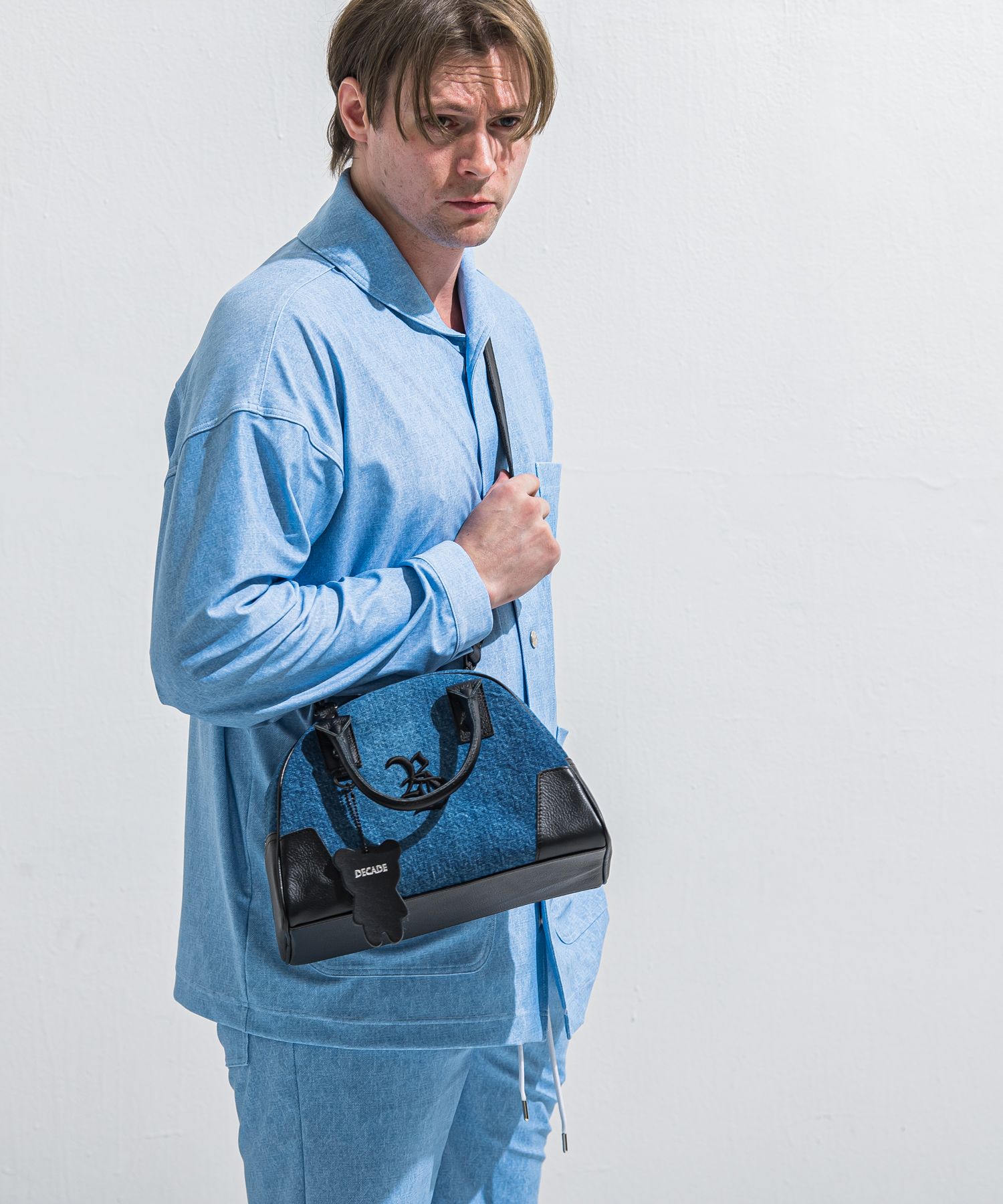 DENIM MINI BOSTON BAG / RC40-BAG-002RD / デニムミニボストンショルダーバッグ / デニム (5月中旬入荷予定)