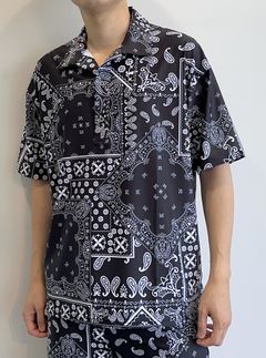 RUSH OVER POLO / RC28-T-006 / ラッシュガードポロシャツ / バンダナブラック※