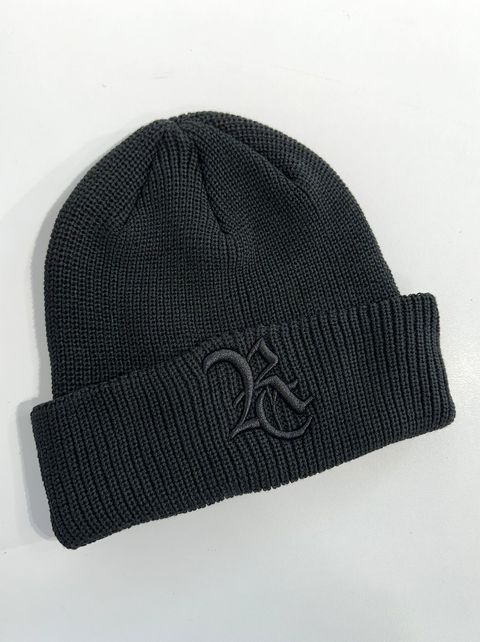 COTTON KNIT CAP / RC34-CAP-004 / コットンニットキャップ / ブラック×ブラック