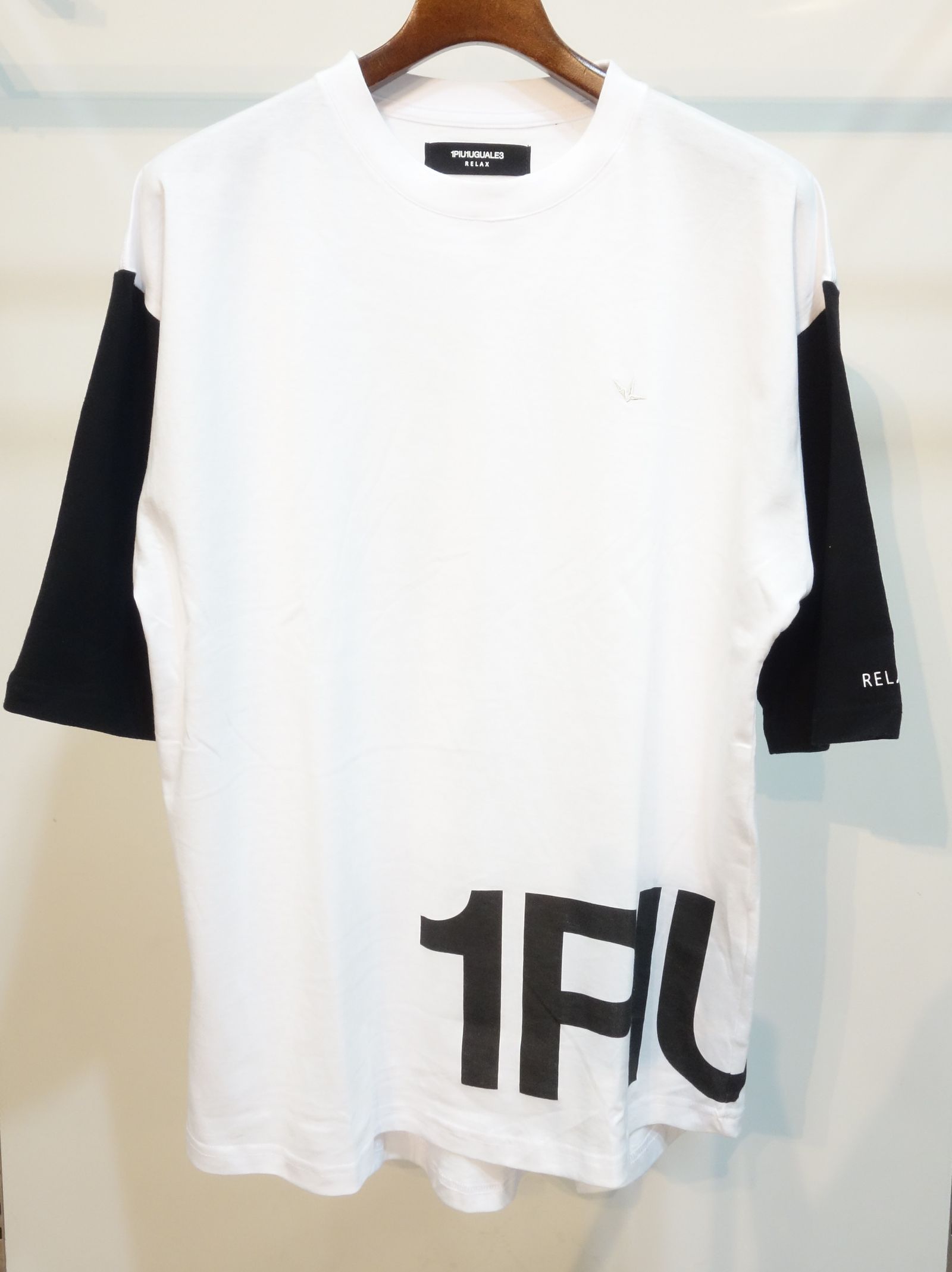 オーバーサイズバイカラー半袖Tシャツ / ust-22016