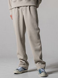 AZE WIDE TUCK PANTS / RC39-ST-016WT2 / 高機能畦編みニットワイドタックパンツ / グレージュ (1月中旬入荷予定)