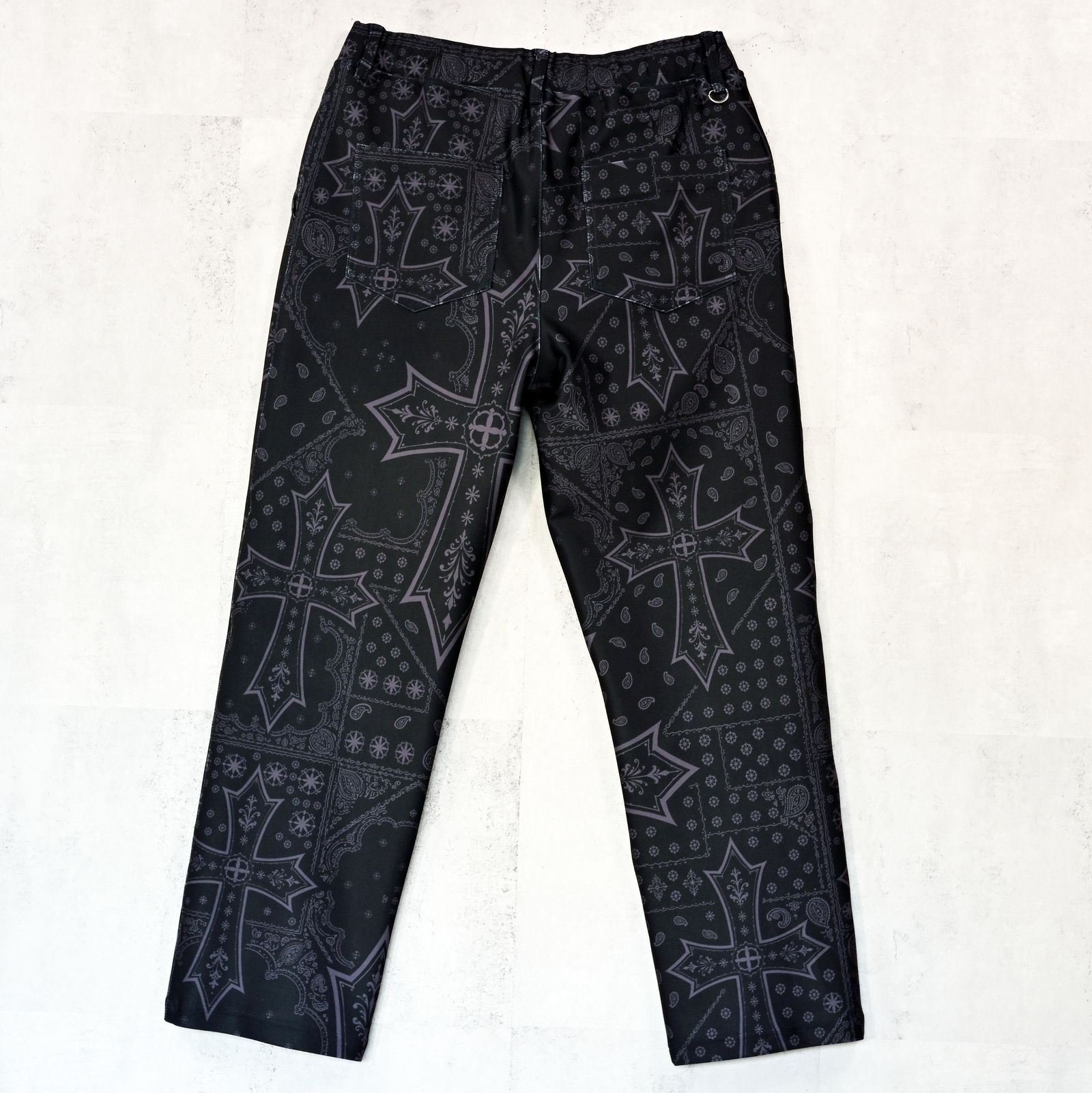 CHRIS EASY WIDE TUCK PANTS / RC42-ST-016WT / セミワイドタックパンツ / クロスブラック (1月上旬入荷予定)