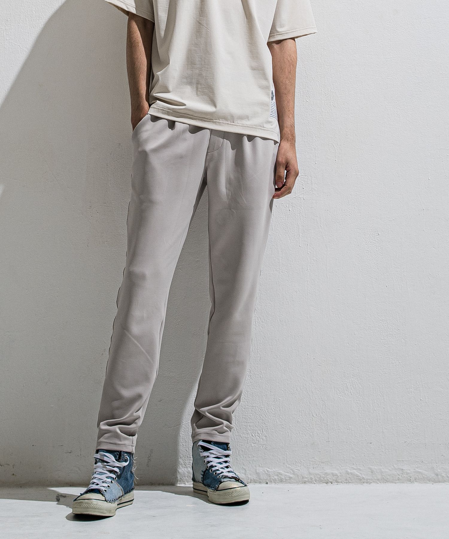 GAVIRIA DB EASY PANTS / DP1-ST-002 / ダンボールジャージイージーパンツ / グレージュ (3月中旬入荷予定)