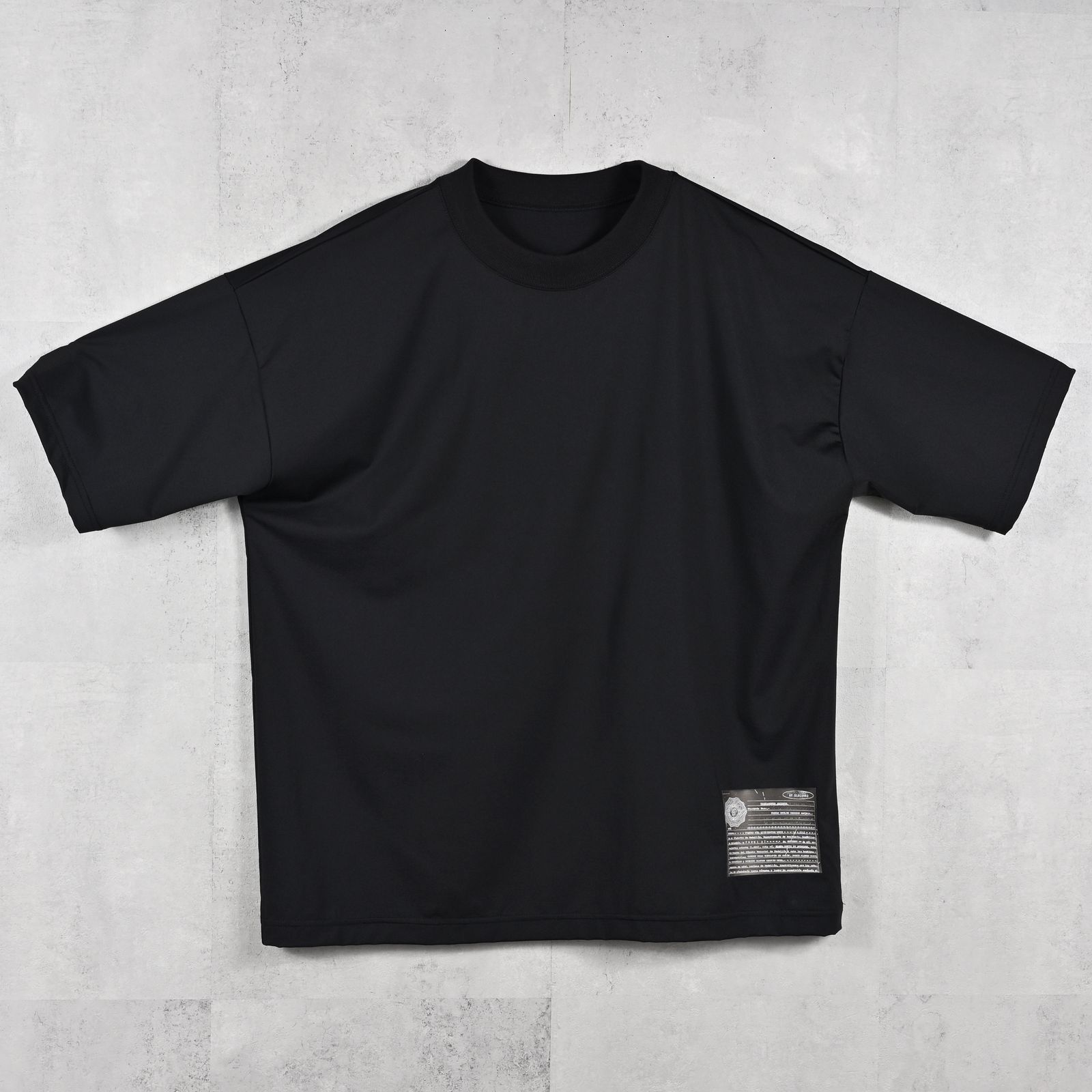 WILL OVER NYLON T / DP1-T-002 / ウィルプリントナイロンビッグTシャツ / ブラック (4月上旬入荷予定)