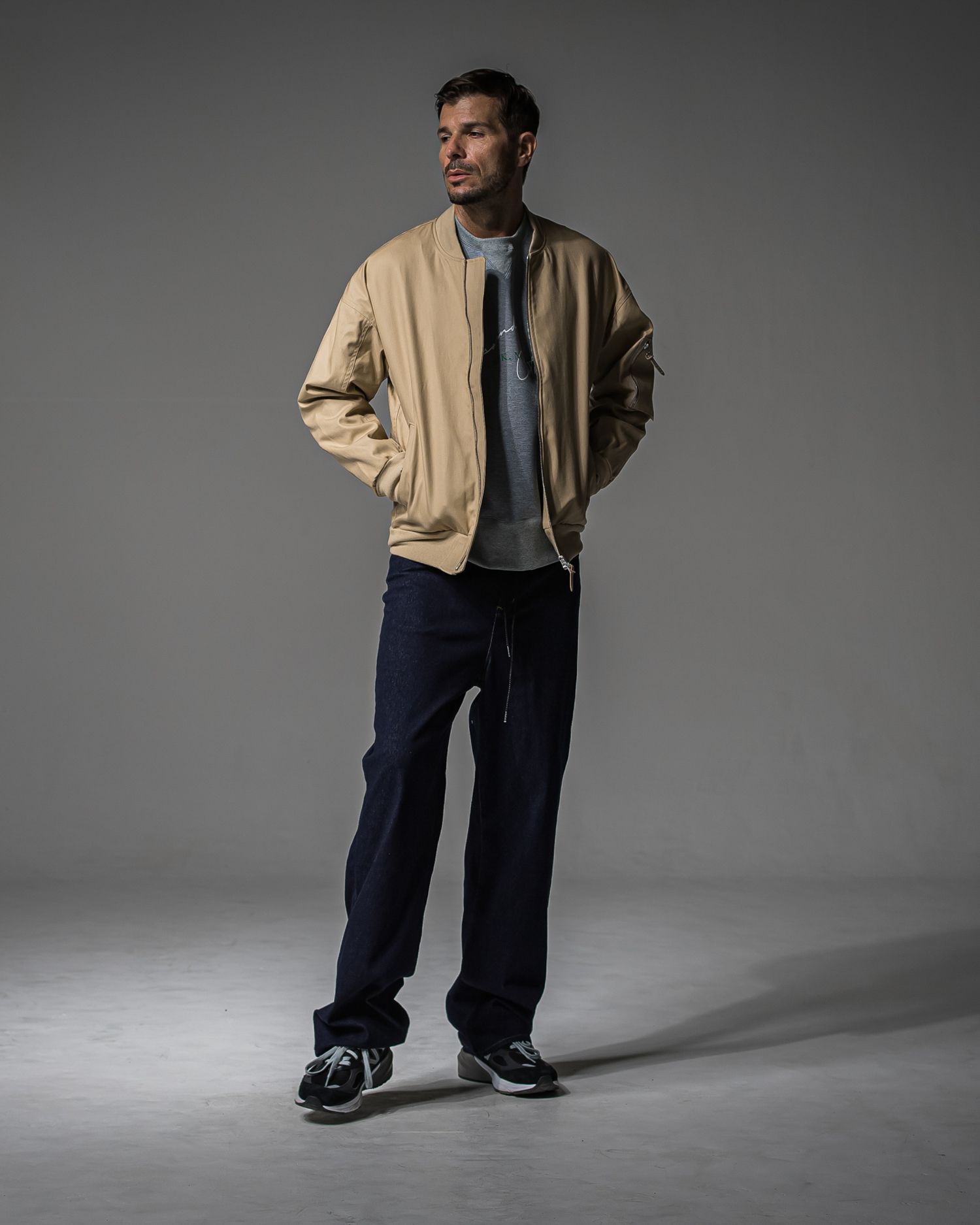 KING DENIM JERSEY / BASIC-ST-005 / デニムジャージ バギーワイドパンツ / インディゴワンウォッシュ