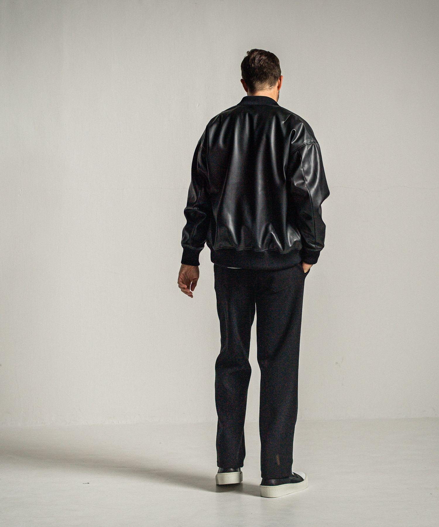 MELTON WIDE TUCK PANTS / RC34-ST-016WT / メルトンワイドタックパンツ / ブラック