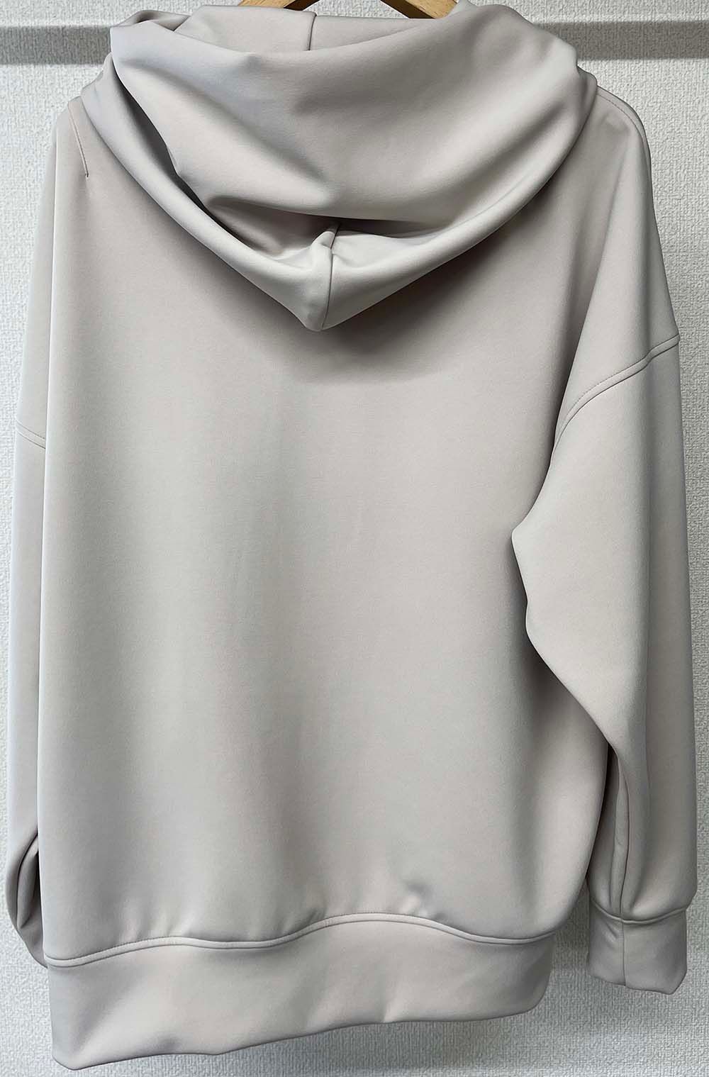 ANTIBACTERIAL NYLON LOOSE HOODIE / RC25-C-006 / ナイロンポケットパーカー / ベージュ