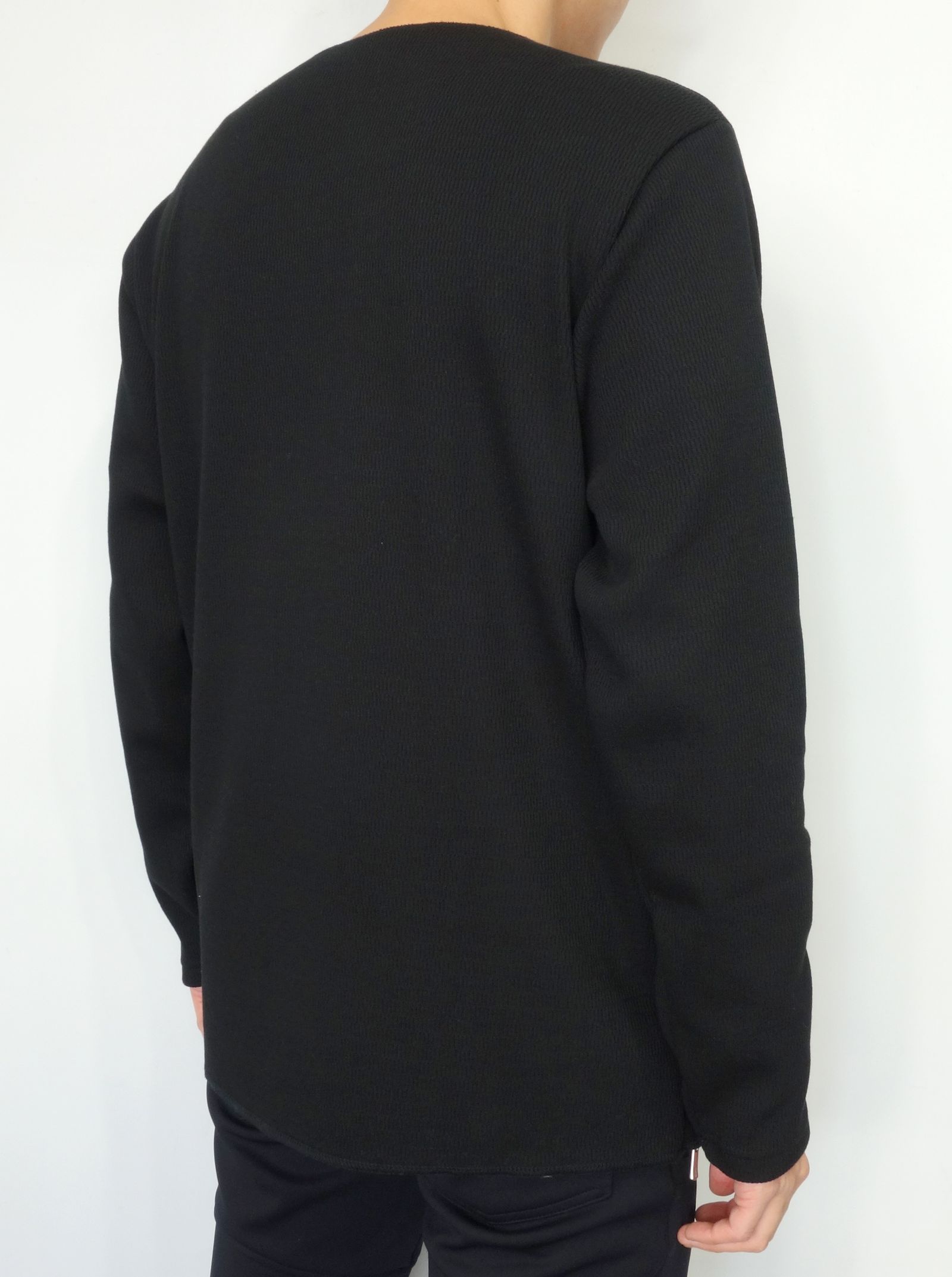 RESOUND CLOTHING - VELOURS FLEECE NEO THERMAL / RC30-C-001 / 裏起毛サーマルロングTシャツ  / ブラック | LUKE