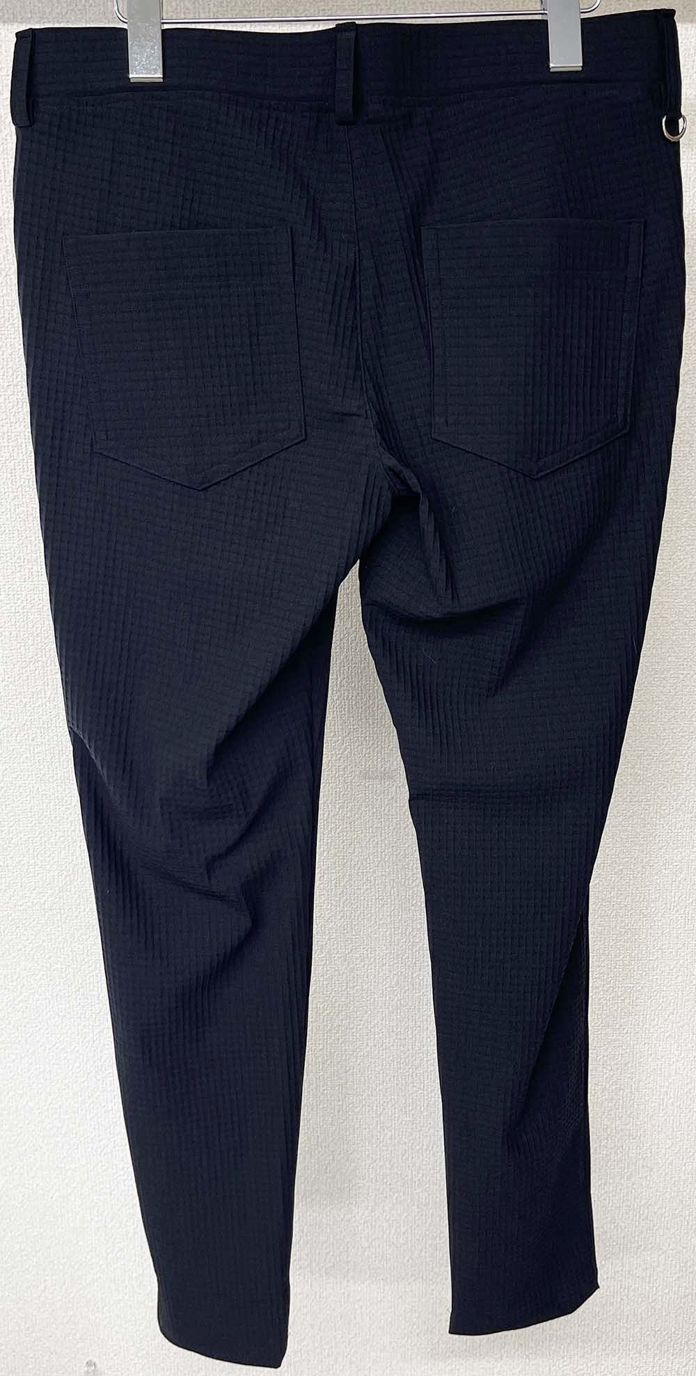 CHRIS EASY TUCK PANTS / RC25-ST-016T / リップルイージータックパンツ / ブラック