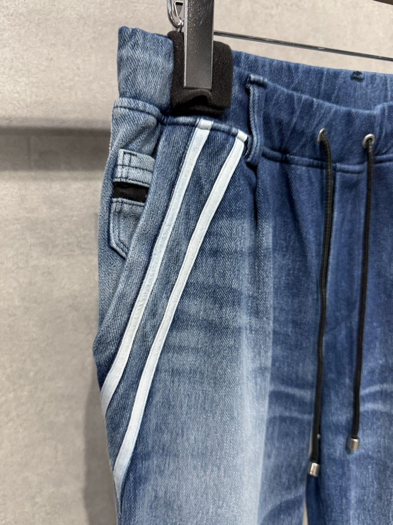 EDGE DENIM SEMI WIDE PT / RC40-ST-014WTD / デニムジャージセミワイドラインパンツ / ダークインディゴ
