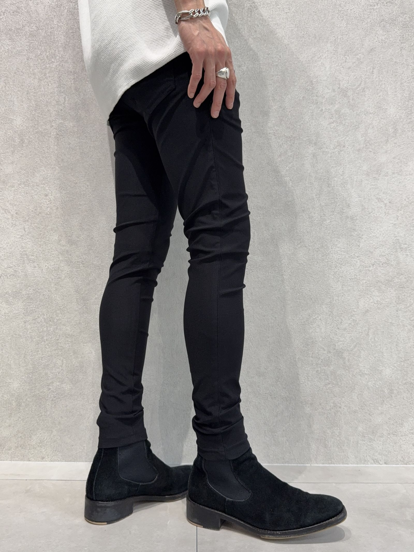 EDGE NYLON PT / BASIC-ST-014 / エッジナイロンラインパンツ / ブラック×ブラック