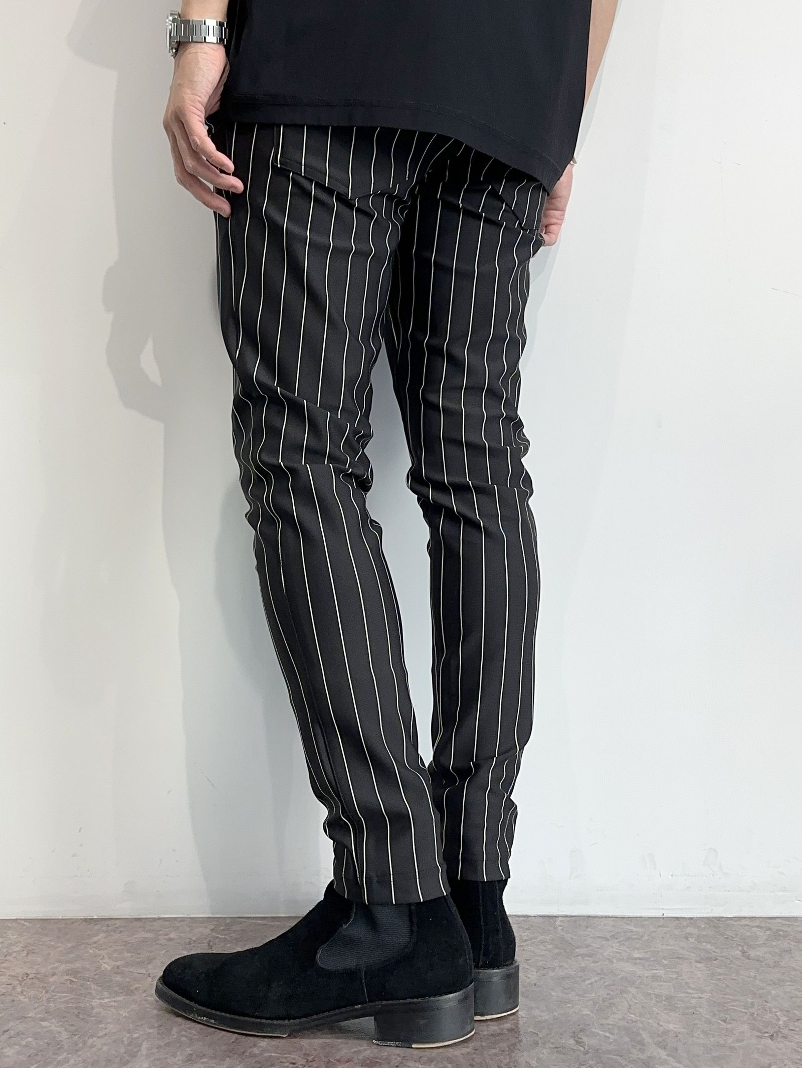 CHRIS EASY PANTS / RC35-ST-016 / イージーパンツ / ブラックストライプ