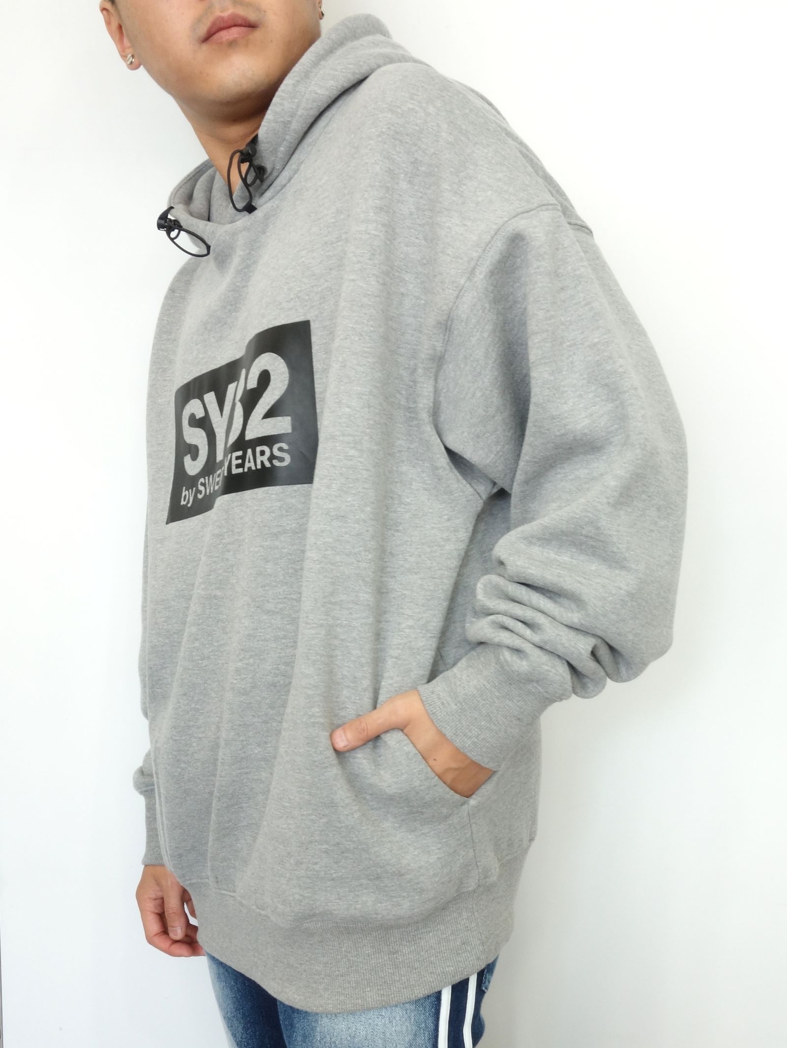 SY32 by SWEET YEARS - BOX LOGO BIG SILHOETTE HOODIE / 10512