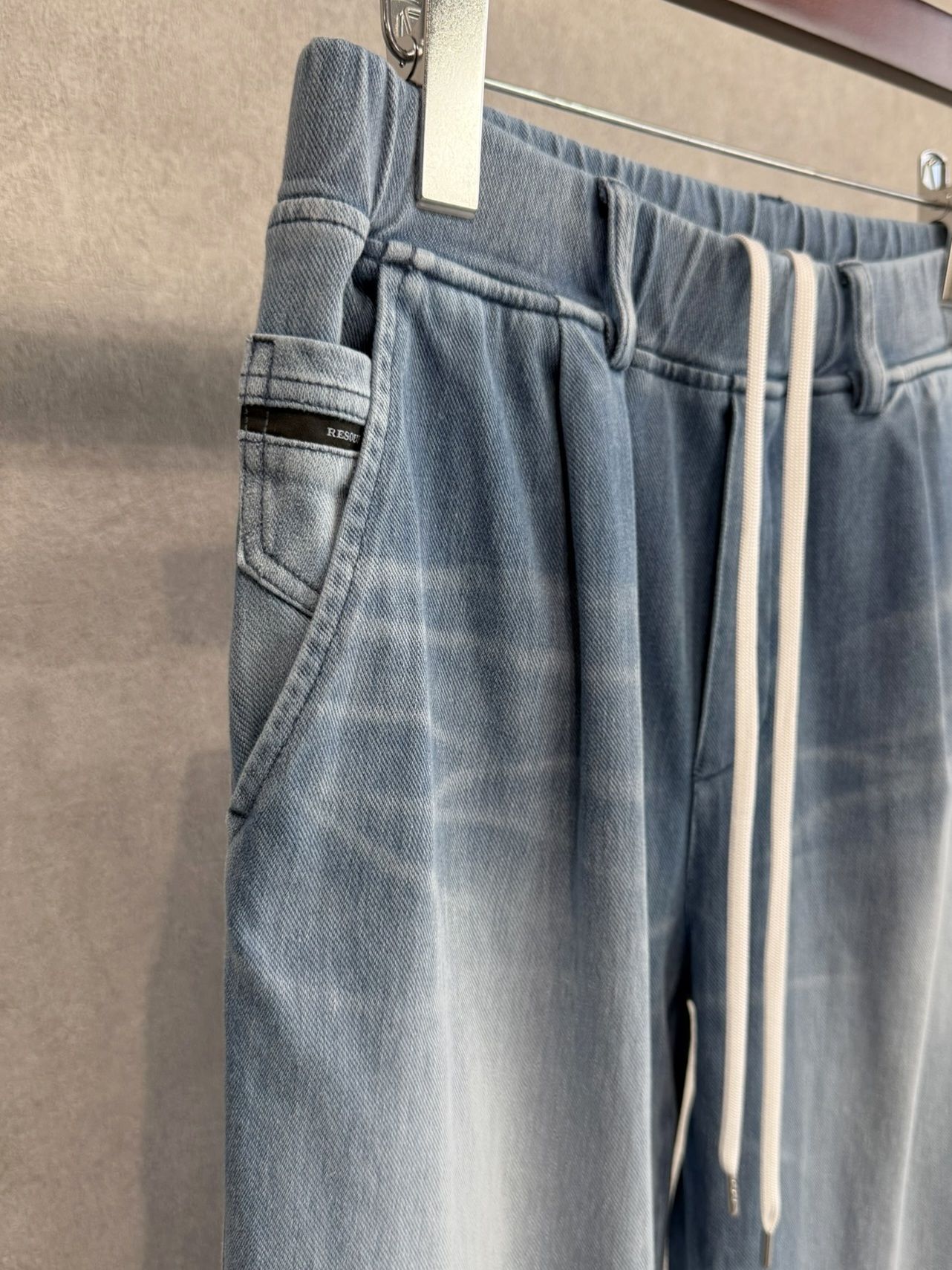 DENIM JERSEY WIDE PT / RC39-ST-016WTD / ライトオンスデニムジャージ ワイドパンツ / ライトインディゴ