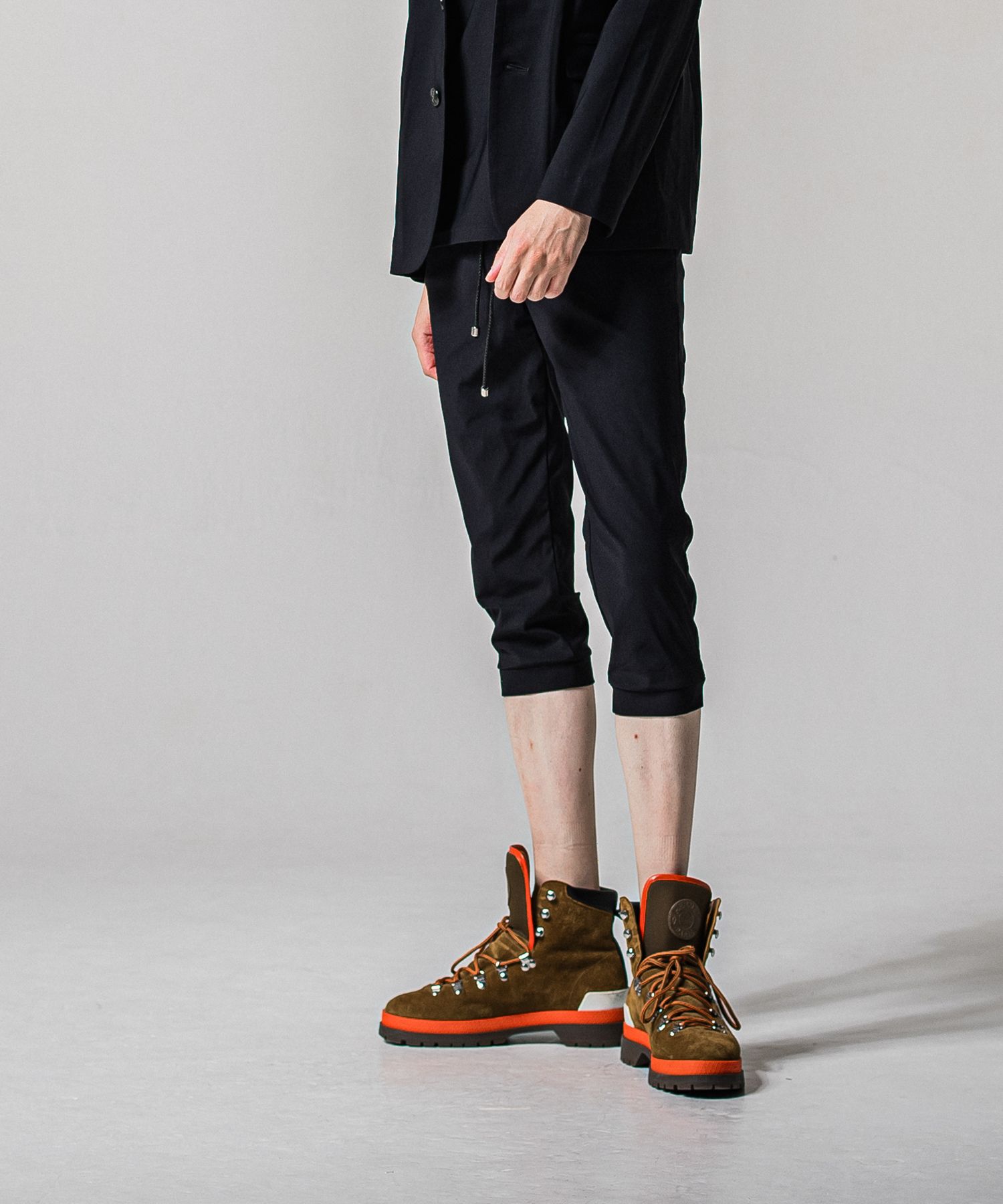 RE CROPPED PT / RC39-HP-002 / ナイロンクロップドパンツ / ブラック (4月上旬入荷予定)