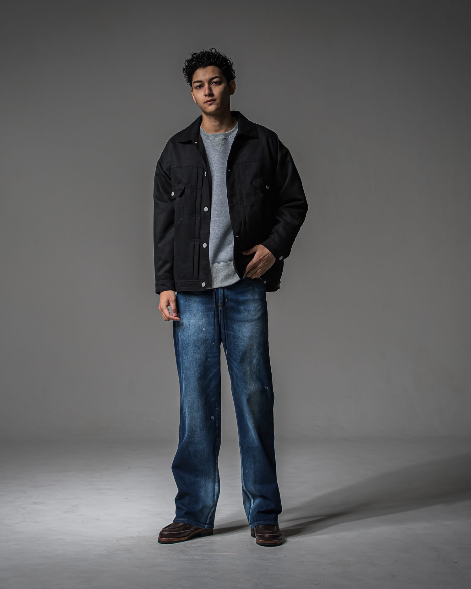 KING DENIM JERSEY / RC37-ST-005 / デニムジャージ バギーワイドパンツ / ダークインディゴ